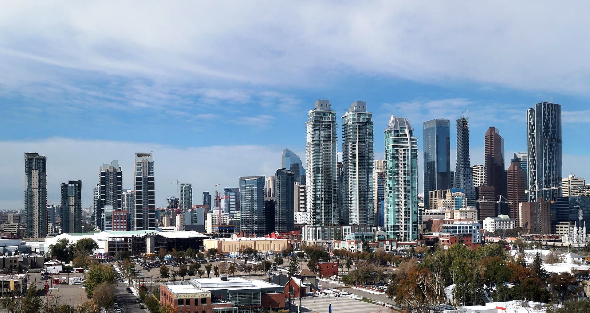 Downtown Calgary skyline on a clear day